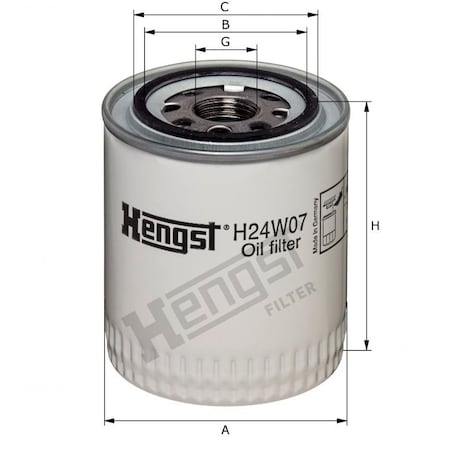 Hengst OIL FILTER H24W07
